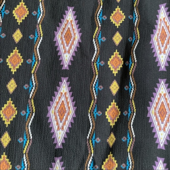 Hayden Los Angeles Boho V-Neck Tribal Print Maxi Dress Size 3XL - Picture 2 of 7